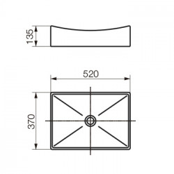 BACHA MILOS FV CUENCO RECTANGULAR